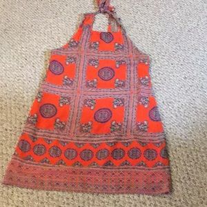 COPY - Lulu Orange Halter Mini Dress